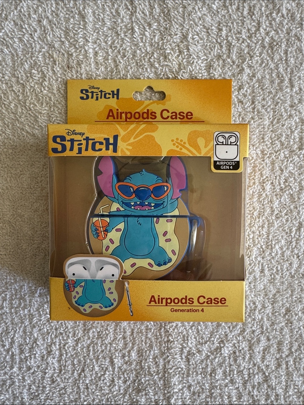 Disney Stitch Blue AirPods Case Cover for AirPods Gen 4